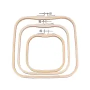 3Pcs Square Embroidery Frame for Needlework Stitching, Embroidery Hoop