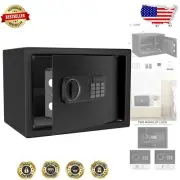 Durable Carbon Steel Home Safe Box with Programmable Keypad & Lockout Feature