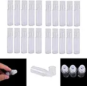 LIGONG 20Pcs Mini Clear 3ml Loose Powder Container Plastic Bottle Empty Cosmetic Sifter Loose Powder Jars Container Refillable Bottle