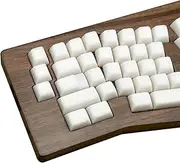 TIMSEKER 160 Keys White Jade Keycap Set, Double Shot PBT Keycap, Translucent SA Profile Minimalist Custom Key Cap for ANSI/ISO Layout Mechanical Gaming Keyboard