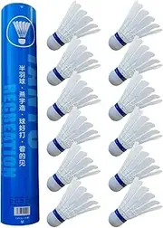 Badminton Shuttlecocks | Badminton birdiies | Nylon Badminton Shuttlecocks | Professional Duck Feather Badminton Shuttlecocks | Badminton Supplies Badminton Ball for Men, Women