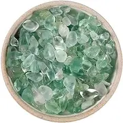 Beitmax 2.2lb Green Fluorite Chips Stones, Healing Crystals Bulk for Plant Pots,Tumbled Stone Green Crystals Stones for Plants,Crafts,Vases Filler, Aquarium Gravel,7~9mm1000g