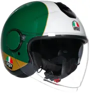 AGV Eteres Ago 1, jet helmet , color: Green/White/Red/Gold , size: S