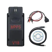 MPPS V18 OBD2 Diagnostic Tool MAIN + TRICORE + MULTIBOOT V18.12.3.8 with Breakout Tricore Cable black