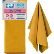 White Magic Tea Towel Single Pack Mustard