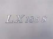 LARSON LX 185 S RAISED DECAL 9 1/2" X 1 7/8" SILVER / BLACK MARINE BOAT