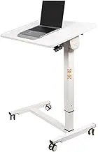 Standing Desk Adjustable Height Standing Desk Hospital Bedside Lifting Stand Up Desk, Foldable Flip-up Laptop Desk with Wheels, Eating Table, Easy to Install