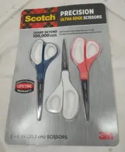 3M Scotch Precision Ultra Edge 8" Scissor, 3-count