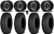 Method 406 Beadlock 15" Wheels Black 30" Coyote Tires RZR XP 1000 / PRO XP