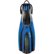 Mares Avanti Super-Channel Open Heel Fin w/Bungee Strap, Regular, Blue
