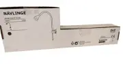 IKEA NAVLINGE LED Reading Light Wall Mount / Clamp Spotlight Lamp. Black. NEW