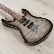 Suhr Modern Plus HSH Guitar, Pau Ferro Fretboard, Trans Charcoal Burst