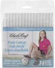 Charles Craft Waste Canvas 14 Count 12"X18", Natural