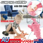 Electric Moving Cat Interactive Toy Floppy Lobster Plush Toys USB Rechargeable