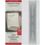 Strathmore 598540 Laser Translucent Vellum 8.5"X11"-50 Sheets