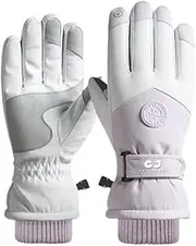 [Jwelesy] Winter Ski Gloves for Men Women Snow Touchscreen Waterproof Cold Weather Hand Warming Gloves Cycling Thermal Work Gloves