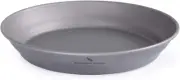 Ultralight Titanium Dish with Carry Bag Outdoor Camping Bowl Pan Plate Tableware