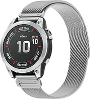 Meliya Compatible with Garmin Fenix 7 Band, 22mm Stainless Steel Metal Watch Band Replacement for Fenix 7 Pro/Fenix 6/Fenix 6 Pro/Fenix 5/Fenix 5 Plus/Forerunner 935/Forerunner 945/Approach S60 Smartwatch