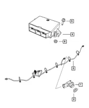 Genuine Mopar Park Assist Sensor 1TR59WS2AC