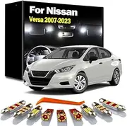 LED Interior Car Bulbs Map Dome Reading Light Kit, For Nissan Versa 2007-2015 2017 2019 2020 2021 2022 2023 Accessories