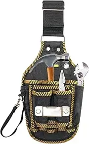 Work Pouch for Men Construction - Hip Tool Pouch for Work Belt,Quick-Release Hiking Waist Packs, Construction Fanny Pack, Heavy-Duty for Any Tradesperson