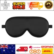 Alaska Bear Natural Silk Sleep Mask ‎AB-EM-001 Black Blindfold Smooth Eye Mask