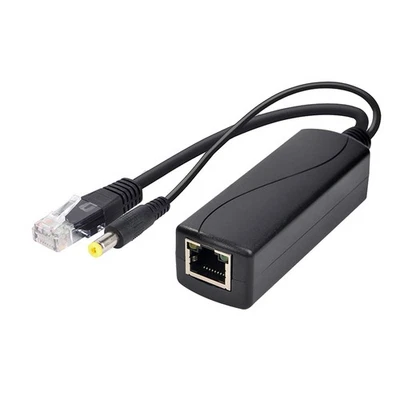 100M PoE Splitter 12V 1A IEEE 802.3Af 1.5KV Isolation for Home Office H8B6