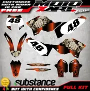 Full Custom Graphic Kit REAPER STYLE decals to fit KTM EXC 2008 2009 2010 2011