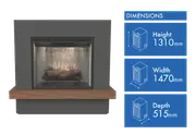 Dimplex 2kW Sherwood Mantle Electric Fireplace