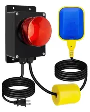 Sump Pump Alarm, High Water Alarm for Sump Pump Water Tank Pond, 10FT Level F...
