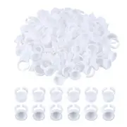 100 Pcs Glue Rings for Eyelash Extensions Blooming Eyelash Glue Holder