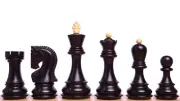 1959 World Chess Championship Russian Zagreb Chess Pieces in Ebonized Boxwood
