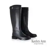 在飛比找遠傳friDay購物優惠-Keeley Ann小牛皮簡約長靴(黑色279617110-