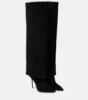 [Balmain] Balmain Ariel suede boots AU 6 black