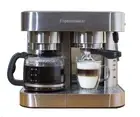 Combination Stainless Steel Espresso + Coffee Maker, 10 cups
