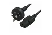 Hypertec AU Power Cable 2m - Male Wall 240v PC to Power Socket 3pin to IEC 320-C13 for Notebook/ AC Adapter Black AU Certified Retail Pack