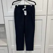 NWT Boys J. Crew Crewcuts Navy tech Pants Size 16 Active Kids Uniform Tie Waist