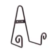 Entree Scroll Plate Stand - Black Large