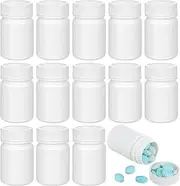 BAZEITFLOW 20Pcs Portable Pill Case Pill Holder for Travel Vials Bottle with Unique Pattern Design for Home and Outdoor Storage Durable and Odorless Medicine