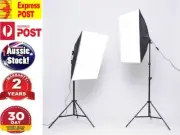 135W Photography Studio Softbox Continuous Lighting Soft Box Light Stand