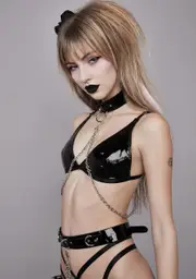 [Widow] Love Is Pain Choker Chain Bra