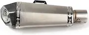 Exhaust Muffler Silencer Pipe For CBR125 CBR250 CBR400 CBR600 CBR900 CBR1000 For CB CB600 For MSX 125 MSX125SF 51mm Motorcycle Muffler Carbon Fibre M&oto Exhaust Pipe Exhaust Tailpipe (Size : 2)