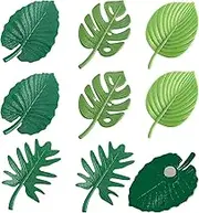 AGDGV 8 Pcs Monstera Plant Fridge Magnets | Cute Mini Tropical Leaves Refrigerator Magnets Set | Metal Decor for Home Office, Locker, Kitchen, Whiteboard | 4 Styles Green Magnetic Decorations