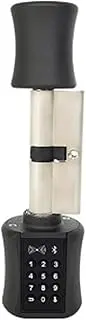 TTLock Waterproof Bluetooh Cylinder Smart Lock Remote Control Electronic Door Lock APP Digital Code RFID Card Lock Smart Deadbo Slimline Design(Black 100) Aqiong