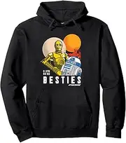 [STAR WARS] C-3PO and R2-D2 Tatooine Droid Besties Pullover Hoodie