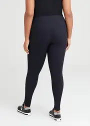 Taking Shape Womens Rib Knit Leggings Size 20-22 Black Stretch Comfort BNWT