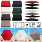 Outdoor Garden Parasol Canopy Sun Umbrella Replacement Cover Sunshade Umbrella