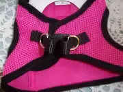 Step-In HOT PINK Blk Mesh HARNESS Dog LONDON FOG XS M XL New