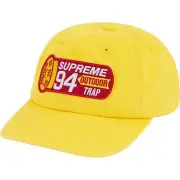 Supreme NY Shell Patch 6 Panel Hat Cap Lime Adjustable Strapback SS21