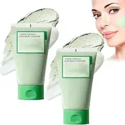 2Pcs Green Tomato Clay Mask,Green Tomato Clay Mask Pore Cleanser,Green Tomato Clay Mask Cleanser,Korean Green Tomato Clay Mask for All Skin Types